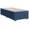 Sommier à lattes de lit avec matelas Bleu 100x200 cm Tissu 