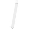 Pieds de table à manger en U 2 pièces Blanc 100 x (72-73) cm Acier 