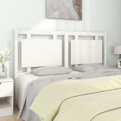 Tête de lit Blanc 155,5x4x100 cm Bois massif de pin 