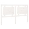 Tête de lit Blanc 155,5x4x100 cm Bois massif de pin 