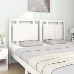 Tête de lit Blanc 155,5x4x100 cm Bois massif de pin 