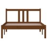 Cadre de lit sans matelas marron miel bois massif 100x200 cm 