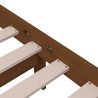 Cadre de lit sans matelas marron miel bois massif 100x200 cm 