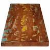 Dessus de table 160x40x2,5cm rectangulaire bois massif récupéré 