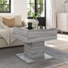 Table basse avec LED sonoma gris 50x50x45 cm bois d'ingénierie 