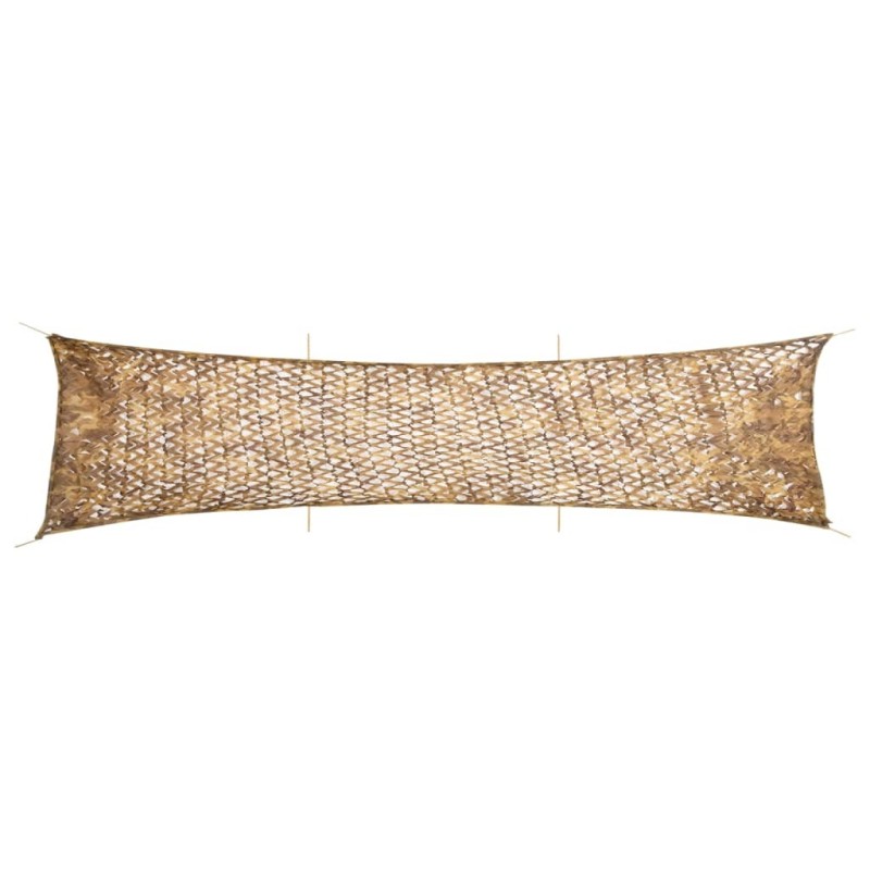 Filet de camouflage avec sac de rangement 613x138 cm sable 