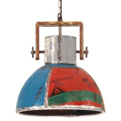 Lampe suspendue industrielle 25 W Multicolore Ronde 40 cm E27 