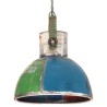 Lampe suspendue industrielle 25 W Multicolore Ronde 40 cm E27 