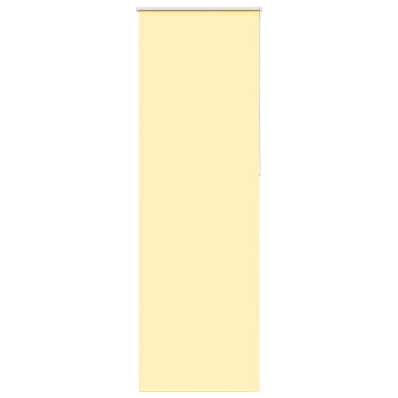 Store enrouleur occultant jaune largeur du tissu 65,7 cm 
