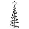 Sapin de Noël à LED avec boules 100 LED blanc chaud 150 cm 