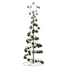 Sapin de Noël à LED avec boules 100 LED blanc chaud 150 cm 