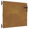Portail de jardin 85x75 cm acier corten 