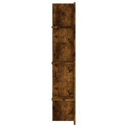 Meuble TV chêne fumé 152x22x113 cm bois d'ingénierie 