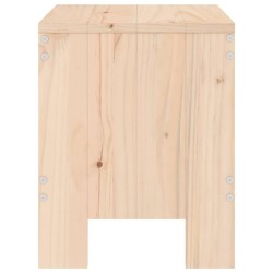 Tabourets de jardin lot de 2 40x36x45 cm bois massif de pin 