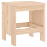 Tabourets de jardin lot de 2 40x36x45 cm bois massif de pin 