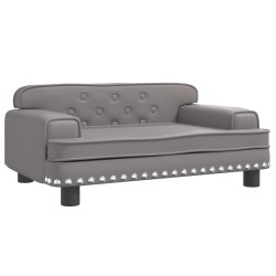Canapé pour enfants gris 70x45x30 cm similicuir 