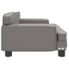 Canapé pour enfants gris 70x45x30 cm similicuir 