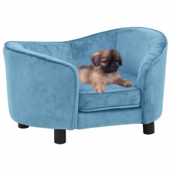 Canapé pour chien Turquoise 69x49x40 cm Peluche 