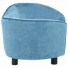Canapé pour chien Turquoise 69x49x40 cm Peluche 