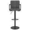 Tabouret de bar Gris foncé Velours 