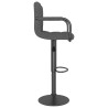 Tabouret de bar Gris foncé Velours 
