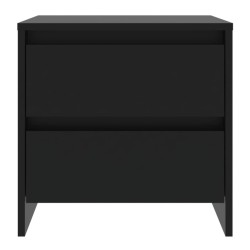 Tables de chevet 2 pcs noir 45x34,5x44,5 cm bois d'ingénierie 