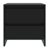 Tables de chevet 2 pcs noir 45x34,5x44,5 cm bois d'ingénierie 