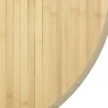 Tapis rond naturel clair 100 cm bambou 