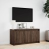 Meuble TV avec LED chêne marron 100x34x50 cm bois d'ingénierie 