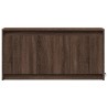 Meuble TV avec LED chêne marron 100x34x50 cm bois d'ingénierie 