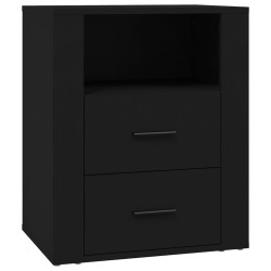Table de chevet Noir 50x36x60 cm Bois d’ingénierie 