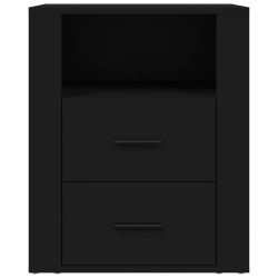 Table de chevet Noir 50x36x60 cm Bois d’ingénierie 