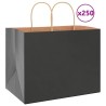 Sacs en papier 250 pcs avec poignées noir 32x22x24 cm 