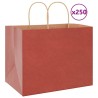 Sacs en papier 250 pcs avec poignées rouge 32x22x24 cm 