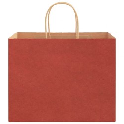 Sacs en papier 250 pcs avec poignées rouge 32x22x24 cm 