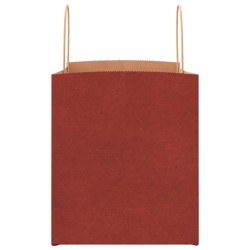 Sacs en papier 250 pcs avec poignées rouge 32x22x24 cm 