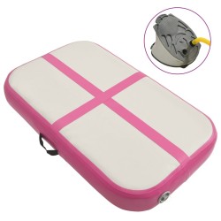 Tapis gonflable de gymnastique avec pompe 60x100x20 cm PVC Rose 