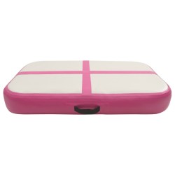 Tapis gonflable de gymnastique avec pompe 60x100x20 cm PVC Rose 