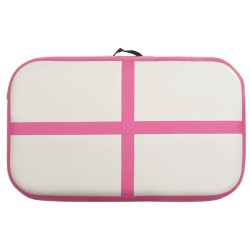 Tapis gonflable de gymnastique avec pompe 60x100x20 cm PVC Rose 