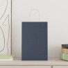 Sacs en papier 50 pcs avec poignées bleu 21x11x31 cm 