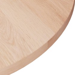 Dessus de table rond Ø30x1,5 cm Bois de chêne massif non traité 