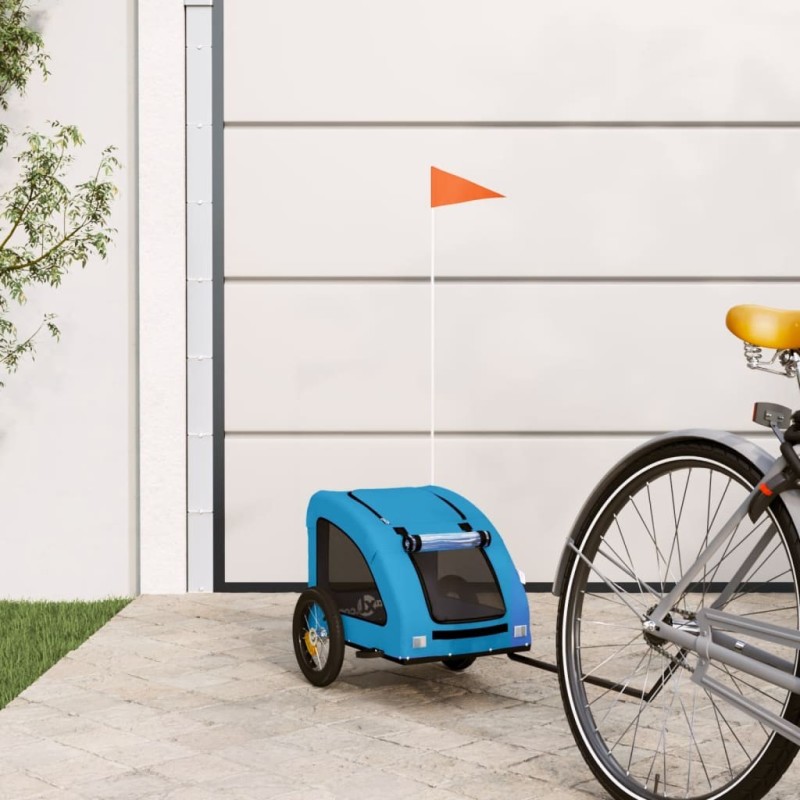 Remorque de vélo pour animaux de compagnie bleu 