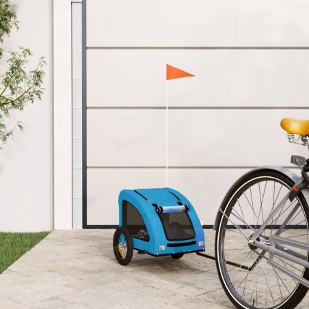 Remorque de vélo pour animaux de compagnie bleu 