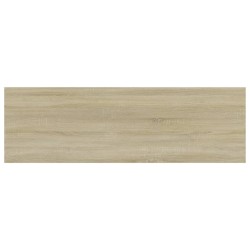 Panneaux bibliothèque 4 pcs Chêne sonoma 80x20x1,5 cm Aggloméré 