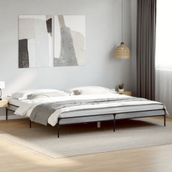 Cadre de lit sans matelas sonoma gris 180x200 cm 