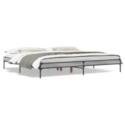 Cadre de lit sans matelas sonoma gris 180x200 cm 