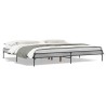 Cadre de lit sans matelas sonoma gris 180x200 cm 