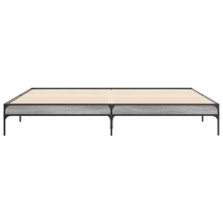 Cadre de lit sans matelas sonoma gris 180x200 cm 
