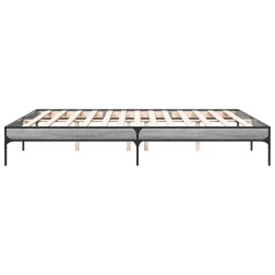 Cadre de lit sans matelas sonoma gris 180x200 cm 