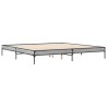 Cadre de lit sans matelas sonoma gris 180x200 cm 